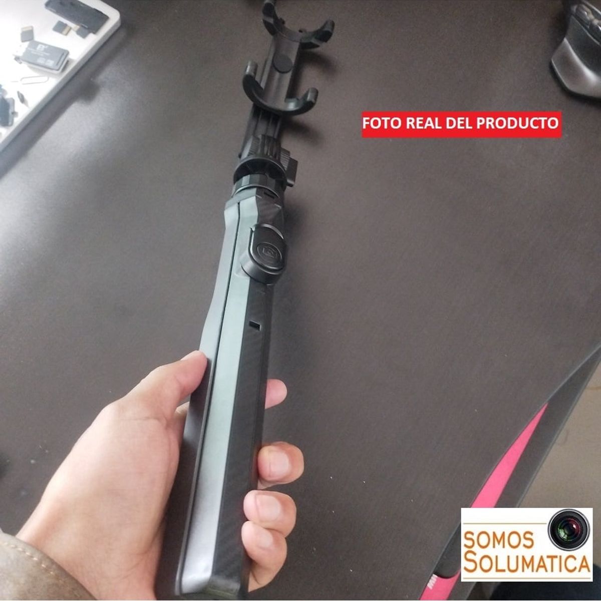 GENERICO - Palo Selfie Tripode Extra Largo - Control Bluetooth - 1.7 Metros