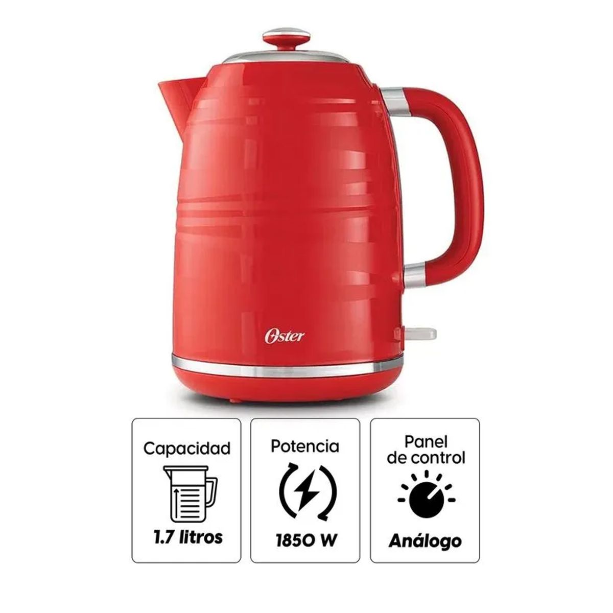 OSTER - Hervidor Eléctrico Oster BVSTKT4177R 053 Rojo