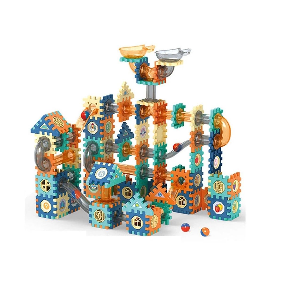 GENERICO - Tobogán Pista de Canicas Pipeline Rolling 487 Piezas