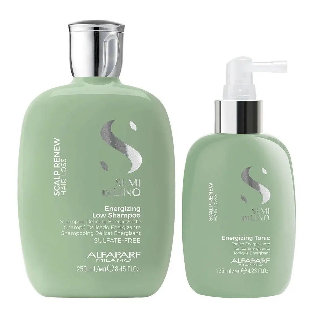 ALFAPARF MILANO - ALFAPARF SEMI DI LINO  Dúo Energizing Shampoo 250 ml + Energizing Tonic 125 ml
