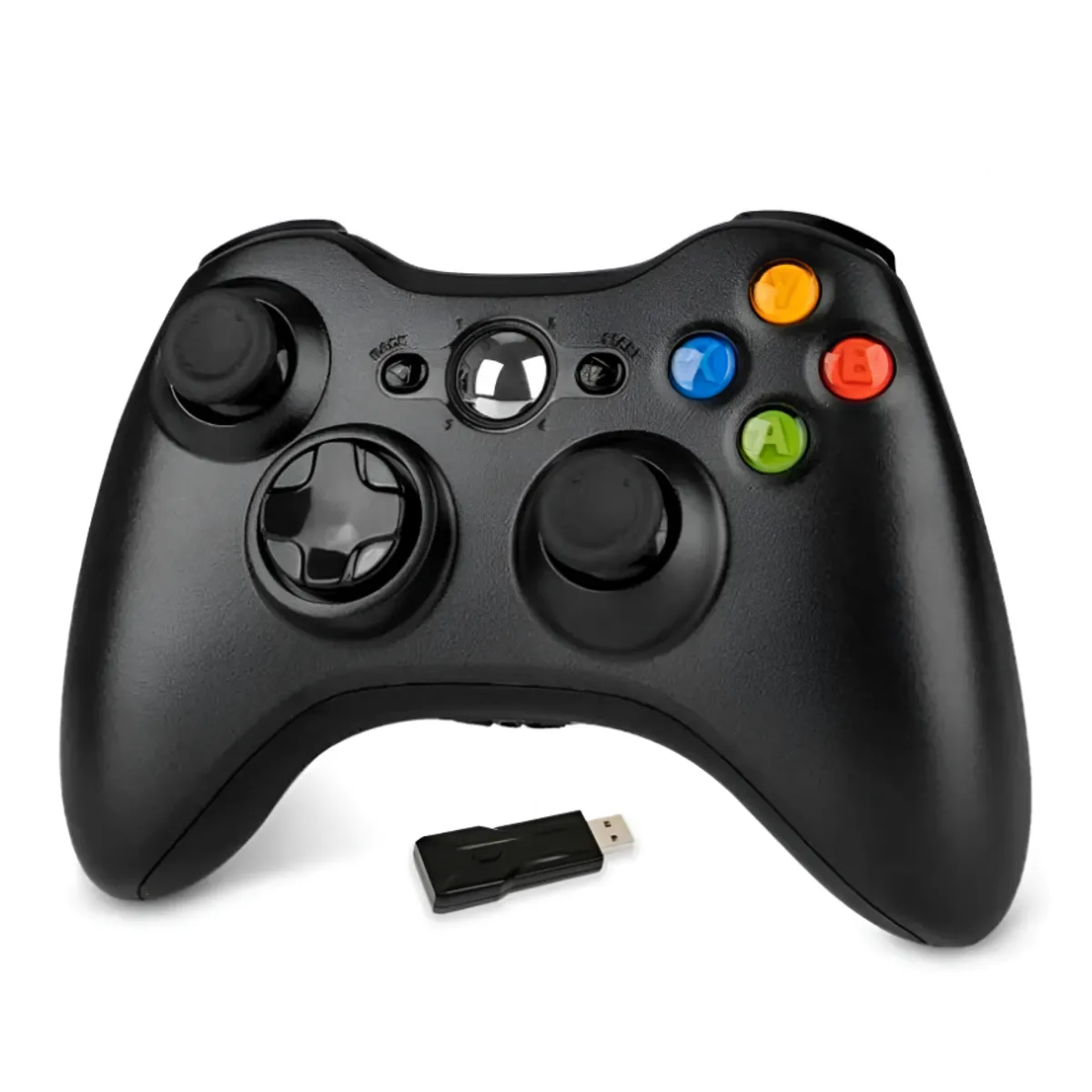 SEISA - Mando Genérico Xbox 360 para Pc Laptop Adaptador USB a Pilas.