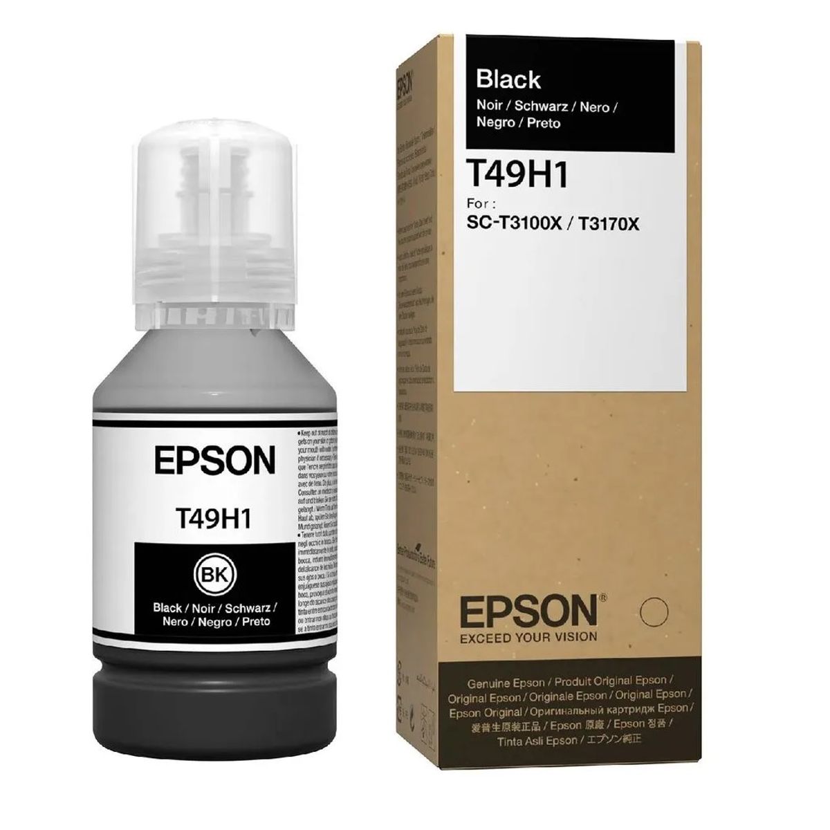 EPSON - Botella de Tinta Epson T49H100 de140ml SC-T3100X- Negro