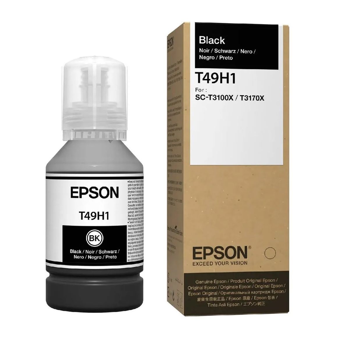 EPSON - Botella de Tinta Epson T49H100 de140ml SC-T3100X- Negro