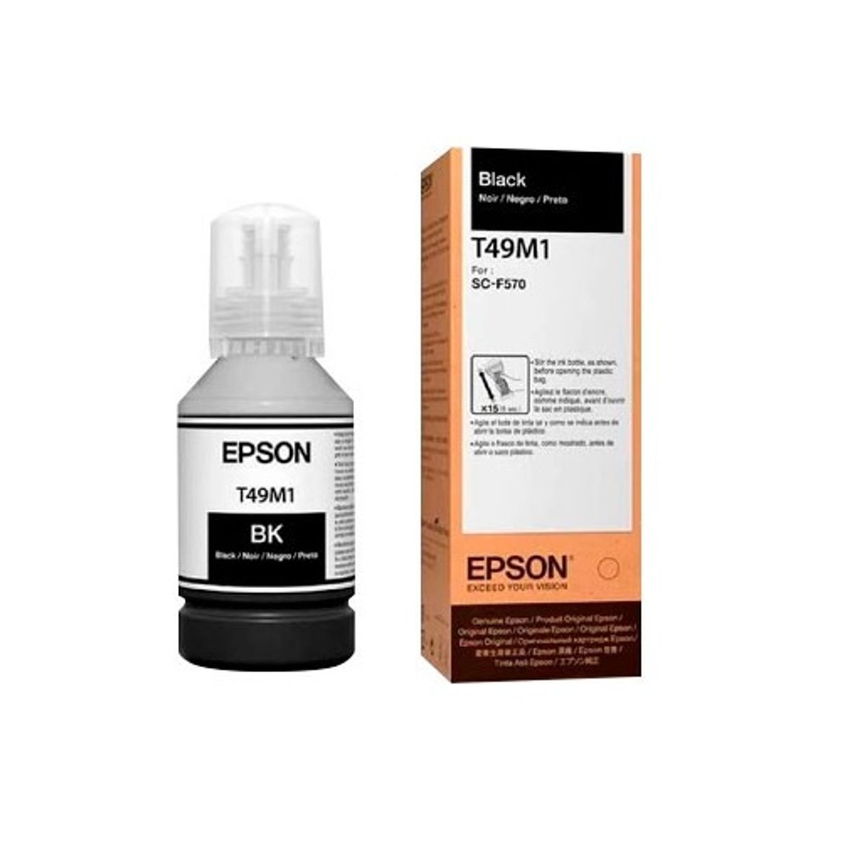 EPSON - Botella de Tinta Epson T49M120 SureColor F570-F571-F170 Negro