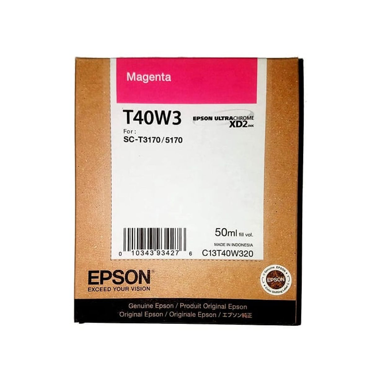 EPSON - Cartucho de tinta Epson T40W320 UltraChrome XD2 de 50ml-Magenta