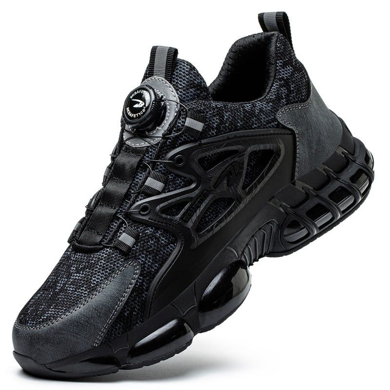 9KSAFETYJB - Zapatos De Seguridad Tenis Industrial Anti-pinchazo - Negro