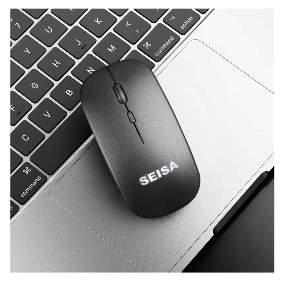 SEISA - Mouse inalámbrico recargable Seisa bluetooth color Negro RF-M08
