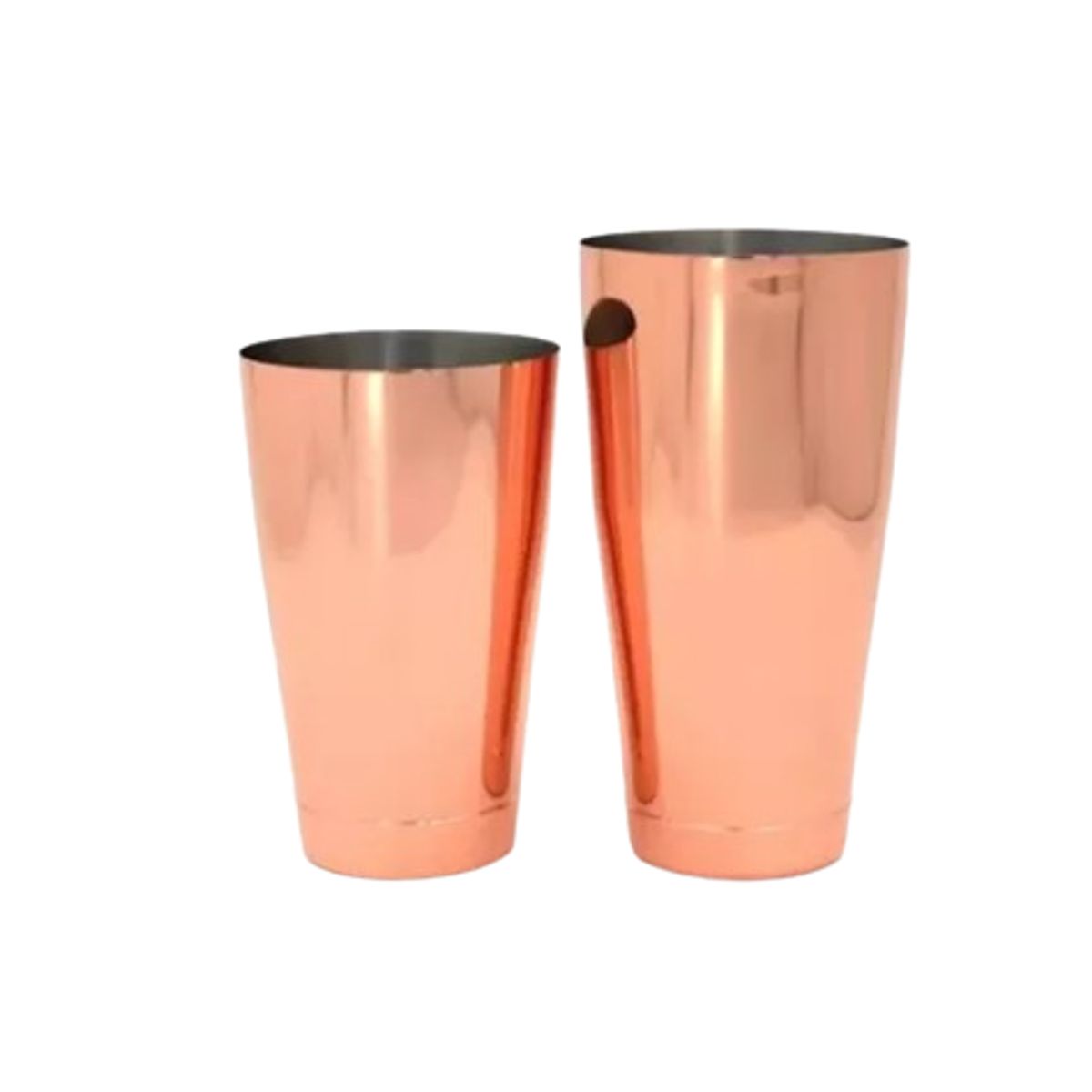 WINCO - Coctelera boston  de dos cuerpos bañada en cobre