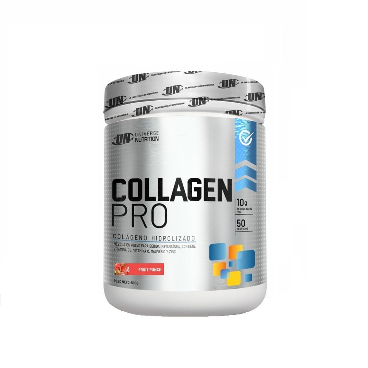 UNIVERSE NUTRITION - Collagen Pro 500g Colágeno Universe Nutrition Fruit Punch más Shaker