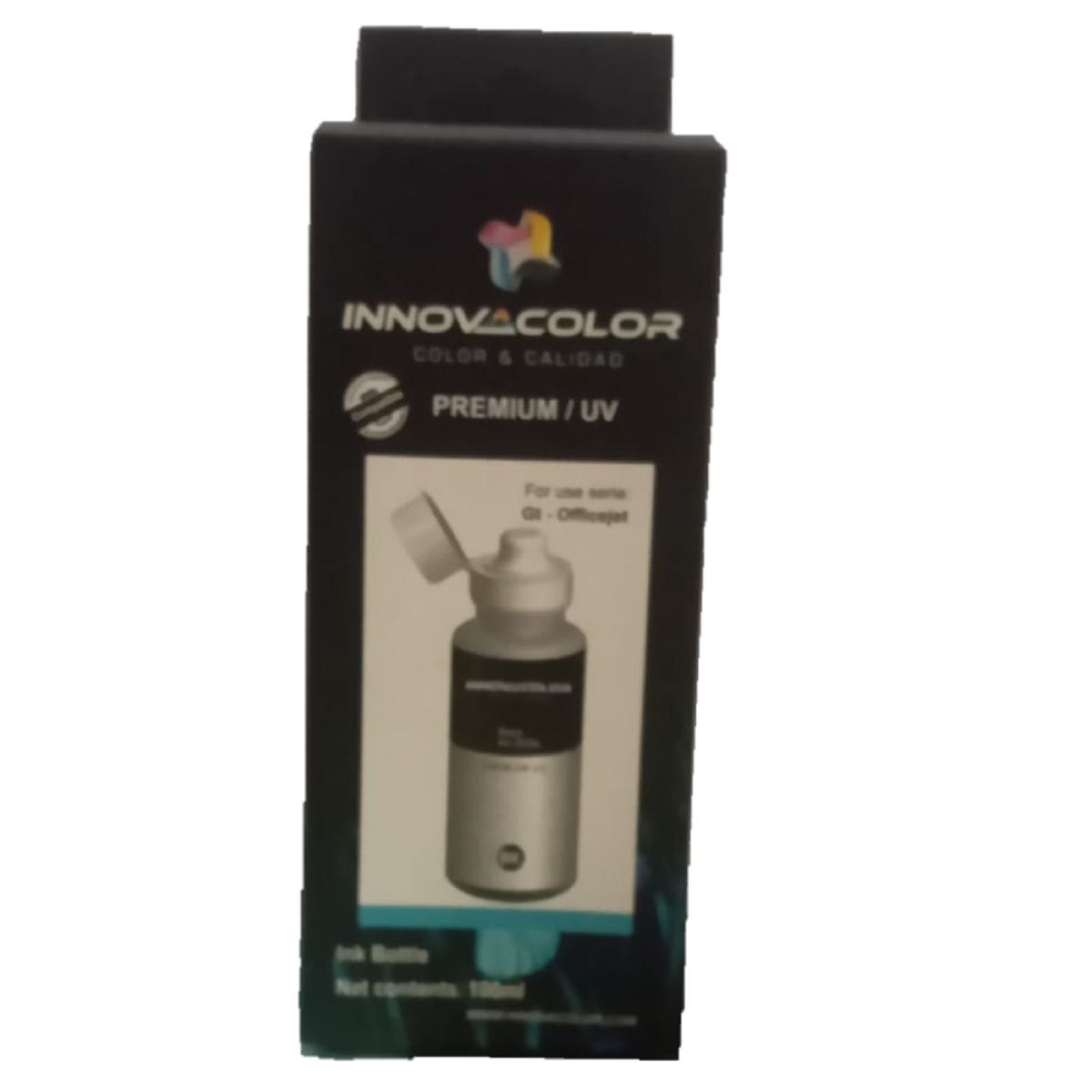 GENERICO - Tinta Negro uv 100 ML compatible para impresoras HP GT y OfficeJet