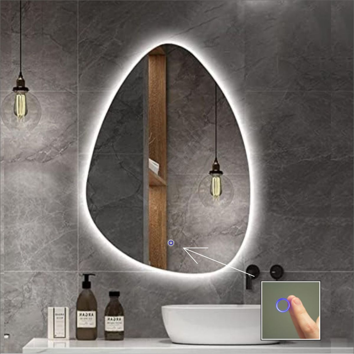 OEM - Espejo LED Tactil 50x70 cm KOR