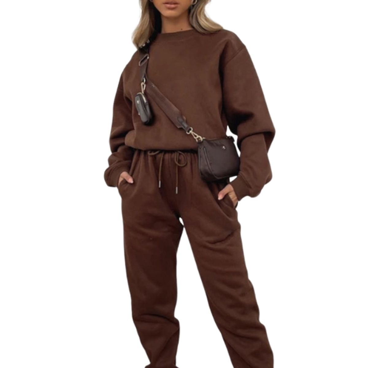 BLWOENS - Conjunto mujer buzo polera y jogger- 2 piezas