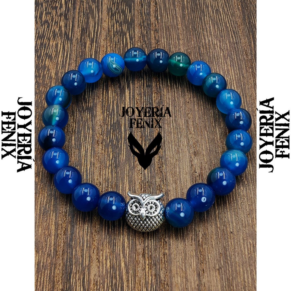 JOYERIA FENIX - Pulsera Piedra Natural Búho - Joyería Fénix