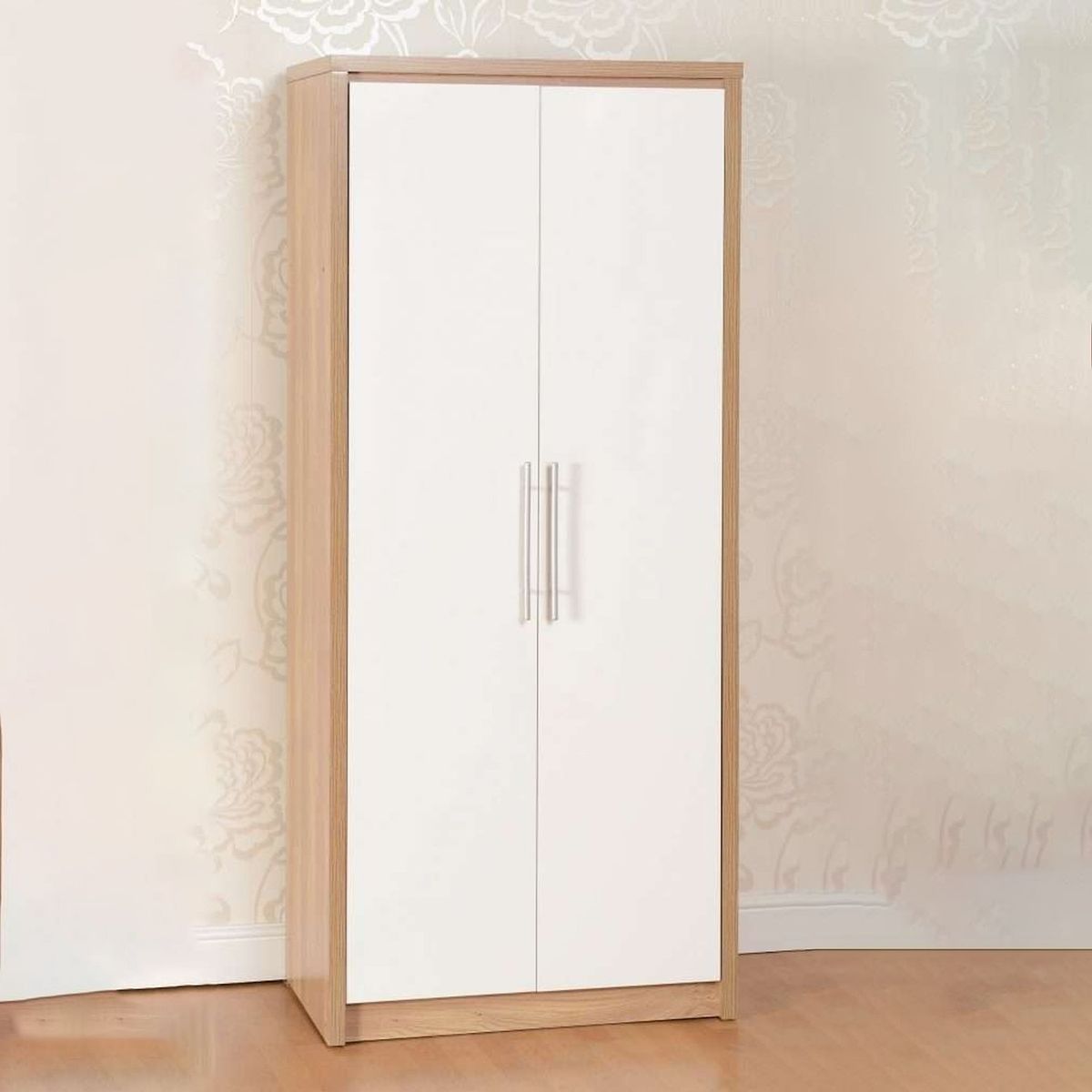 VENTITAS HOME - Ropero Aura Ventitas Home Color Rovere y Blanco