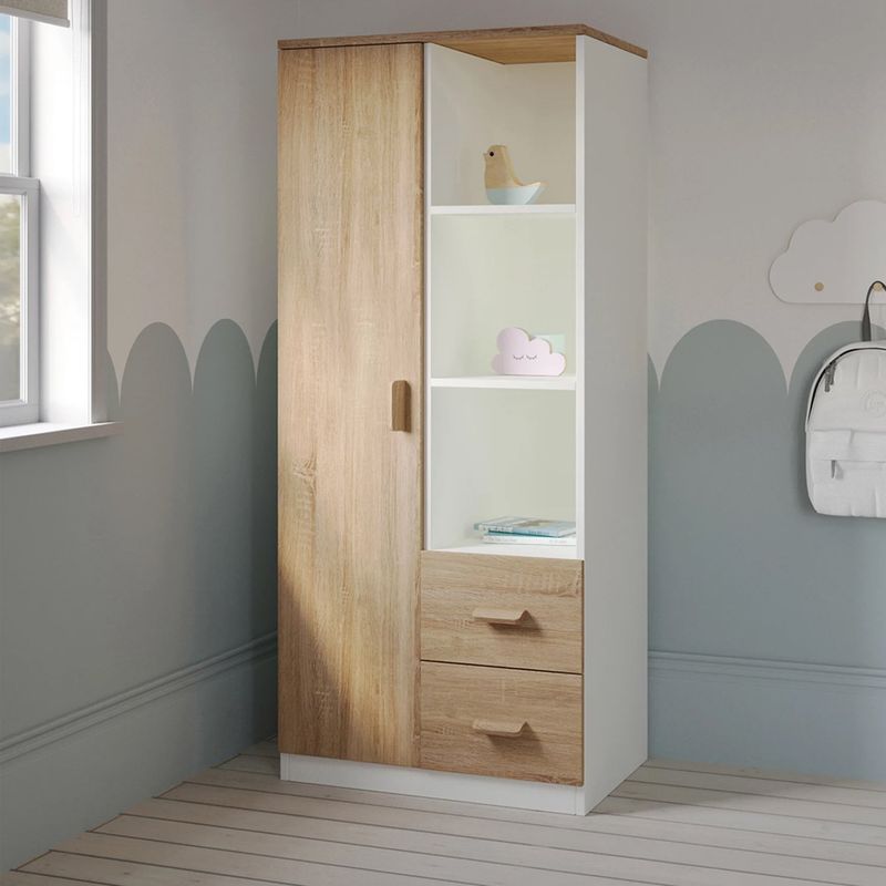 VENTITAS HOME - Ropero Infantil Aurora Ventitas Home Color Macadamia y Blanco