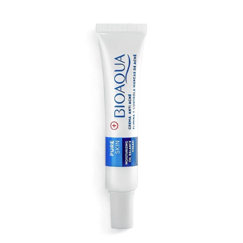 BIOAQUA - CREMA ANTIACNE ELIMINA ESPINILLAS Y PUNTOS NEGROS BIOAQUA