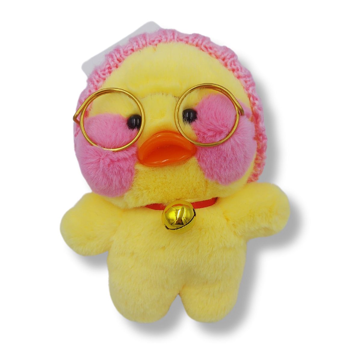 GENERICO - LLavero Peluche de Pato Tik Tok con Gorro Rosa Perfumado