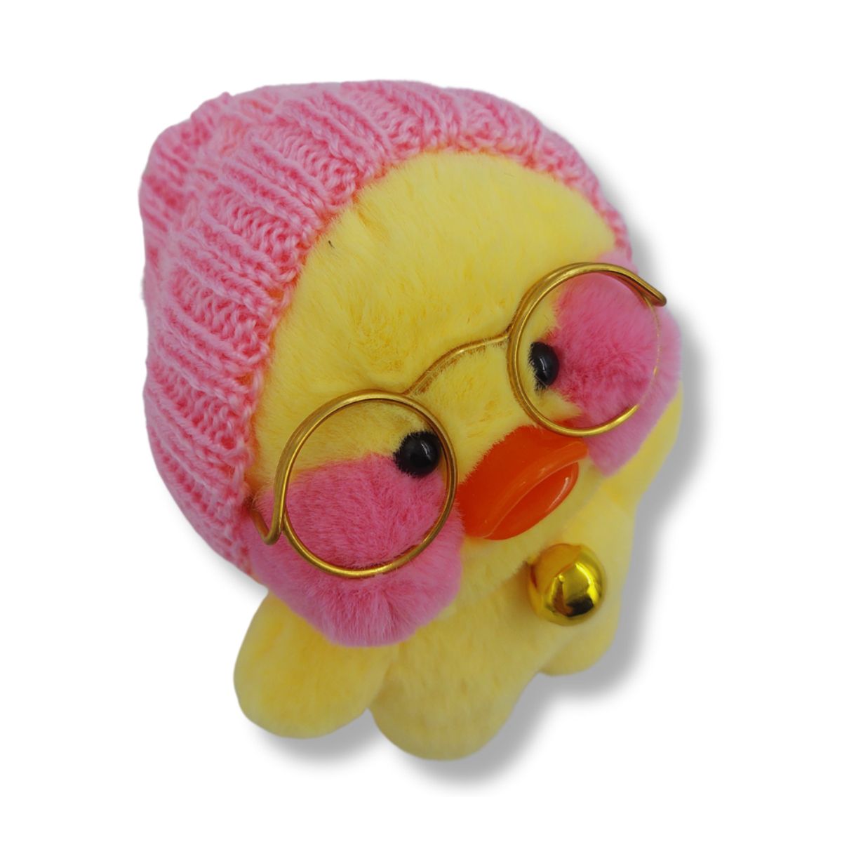 GENERICO - LLavero Peluche de Pato Tik Tok con Gorro Rosa Perfumado