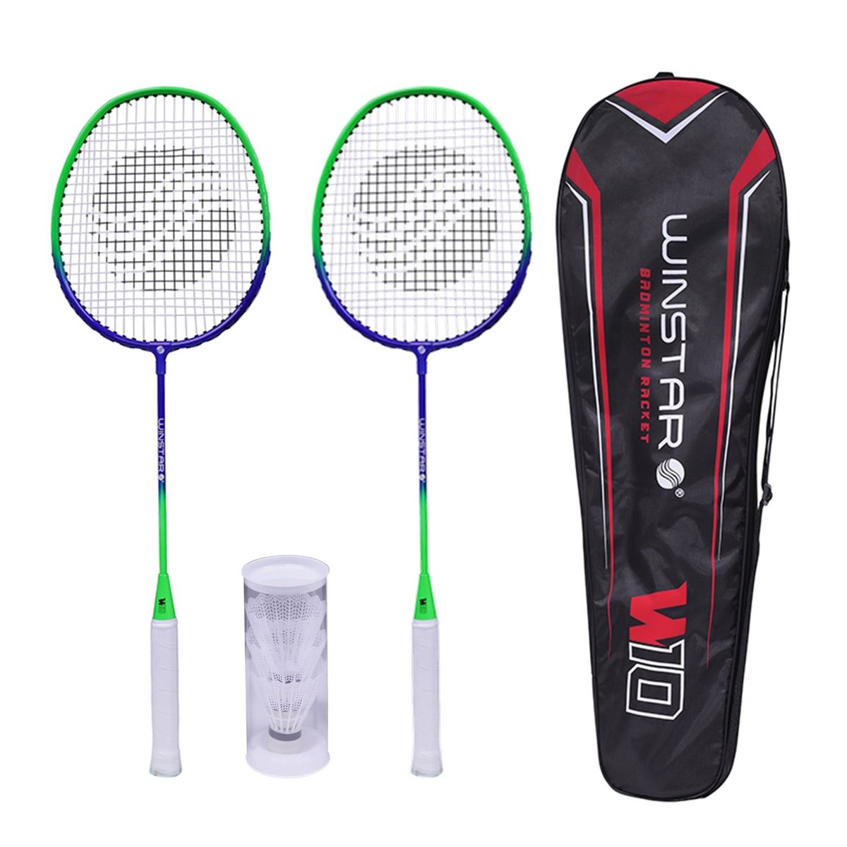 WINSTAR - RAQUETAS BÁDMINTON DE ALUMINIO W10 WINSTAR VERDE