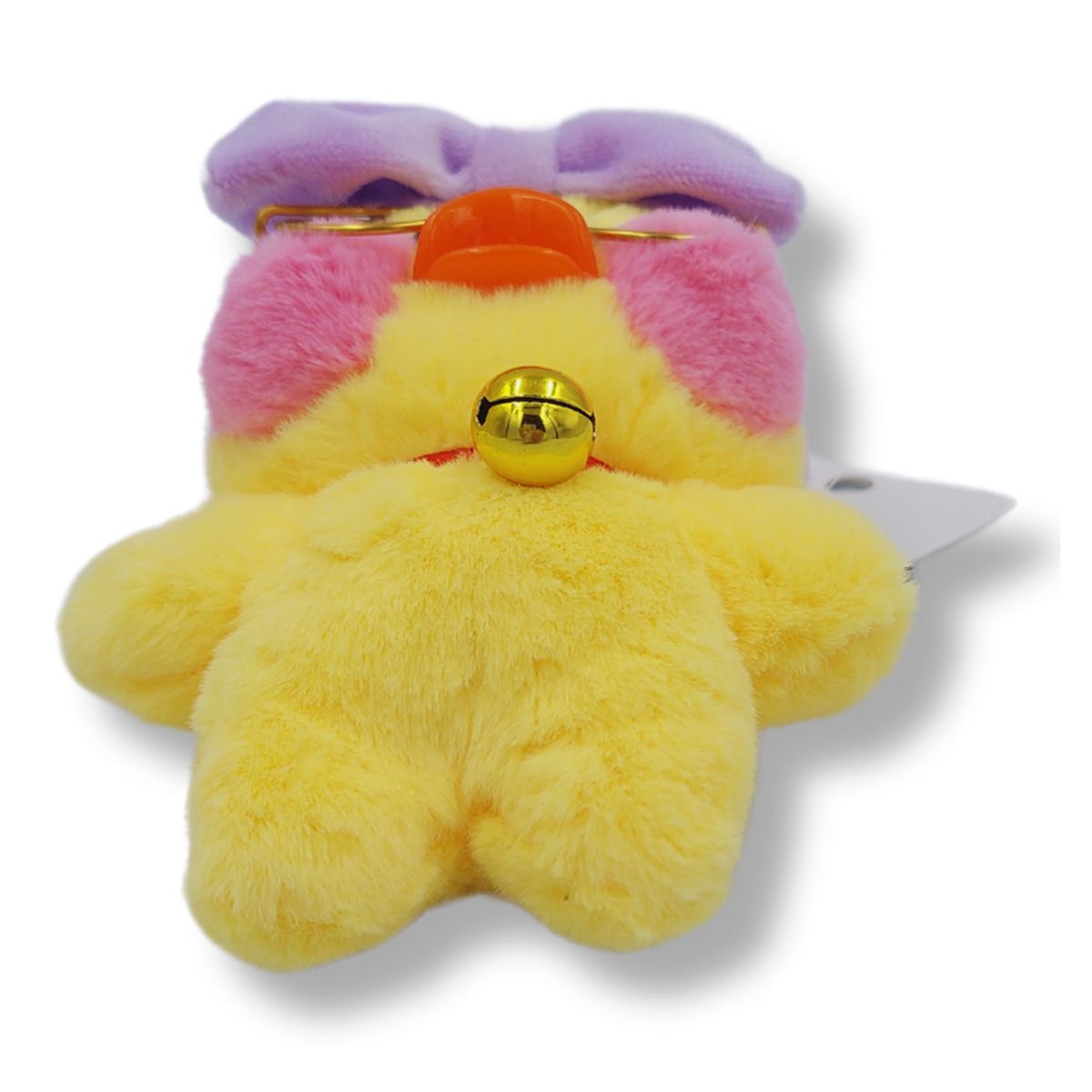 GENERICO - LLavero Peluche de Pato Tik Tok con Lazo Morado Perfumado