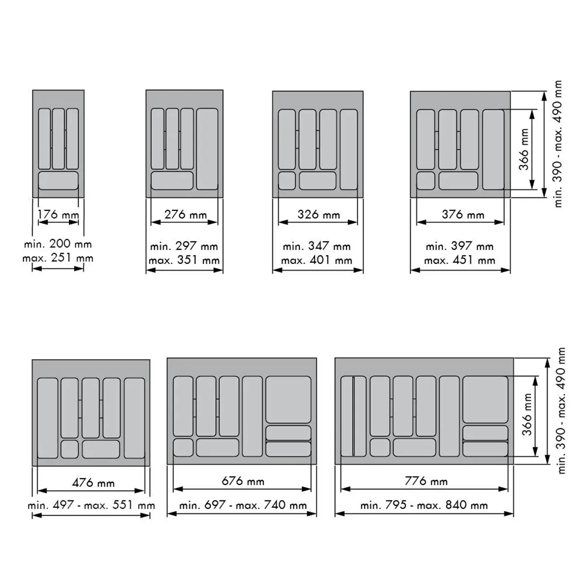 MENAGE CONFORT - CUBERTERO ADAPTABLE PARA CAJÓN - MENAGE CONFORT