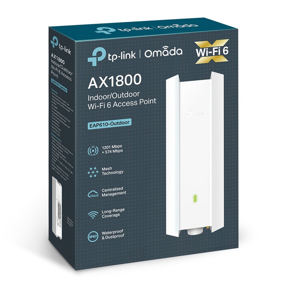 TP LINK - ACCESS POINT TP-LINK EAP610-OUTDOOR AX1800 EXTERIOR