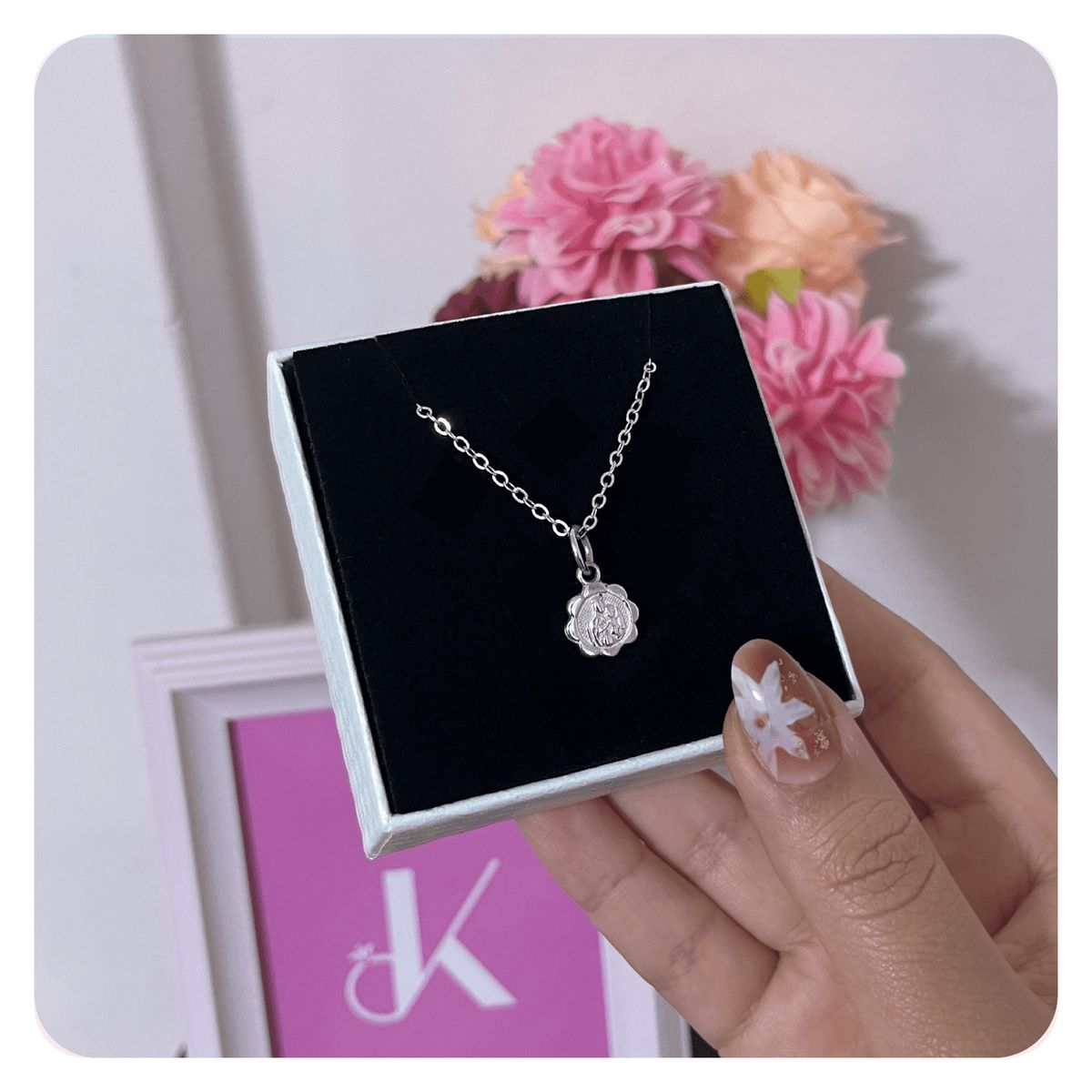 GENERICO - Collar Niño Virgen Del Carmen Joya Regalo Bautizo Plata