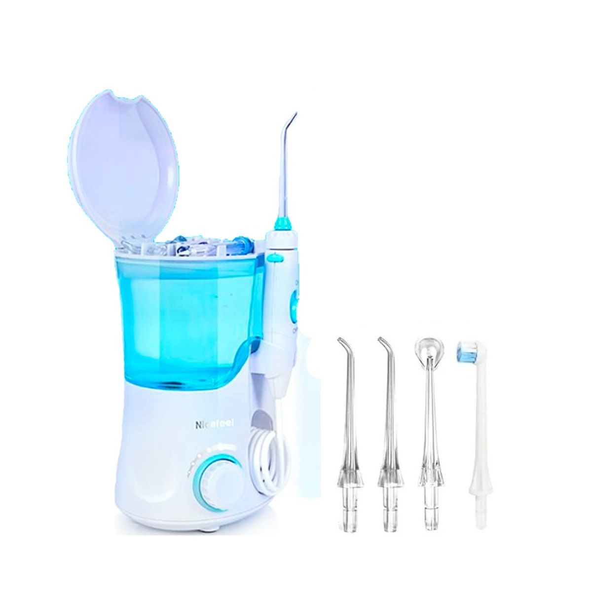 TECH CARE - Irrigador Bucal Limpieza dental + 10 modos + 7 boquillas