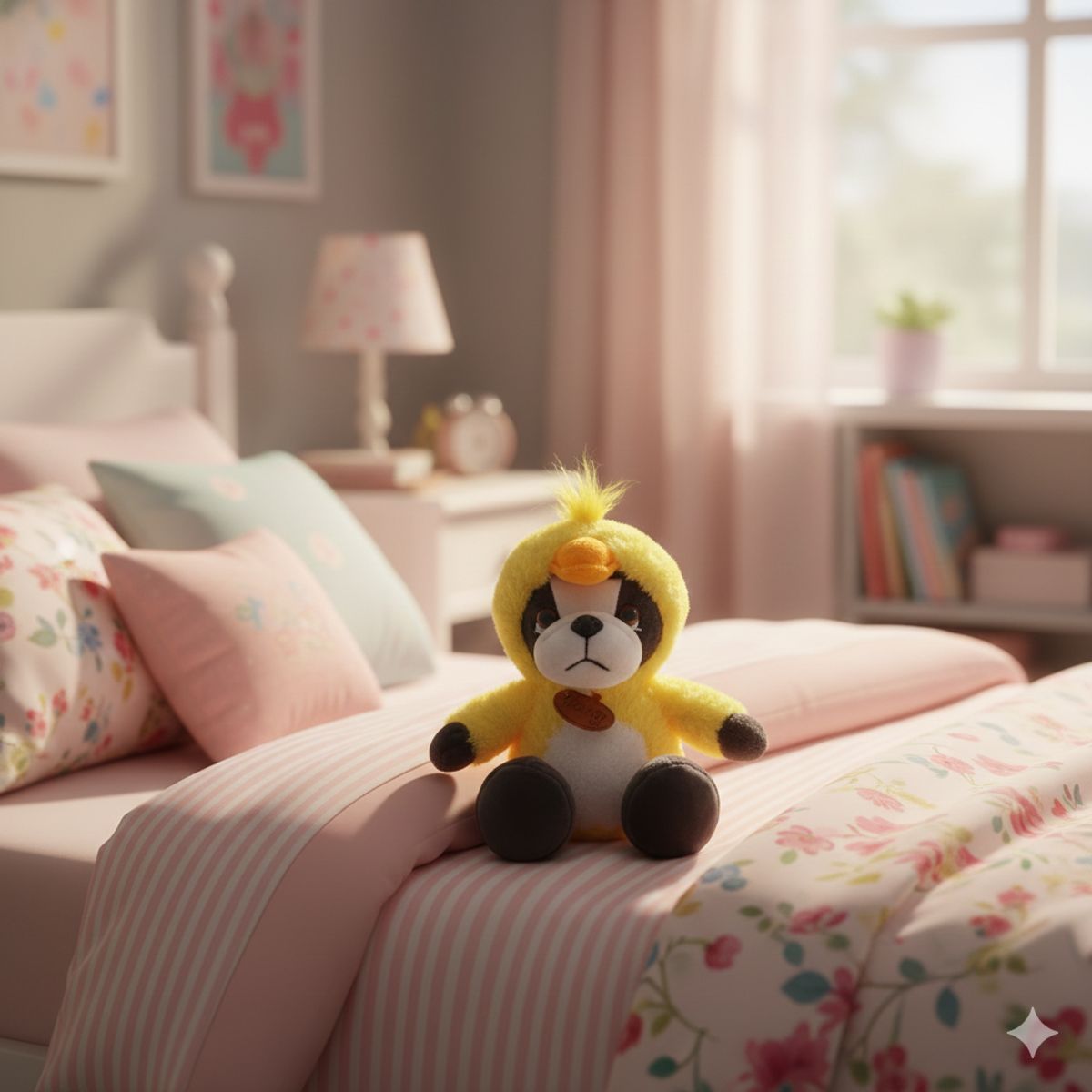 GENERICO - Peluche de Perro con Capucha de Pato