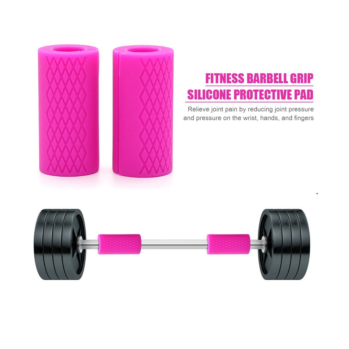 WINNER - Bomber Grip Agarre Empuñadura Para Barra Mancuernas Rosado