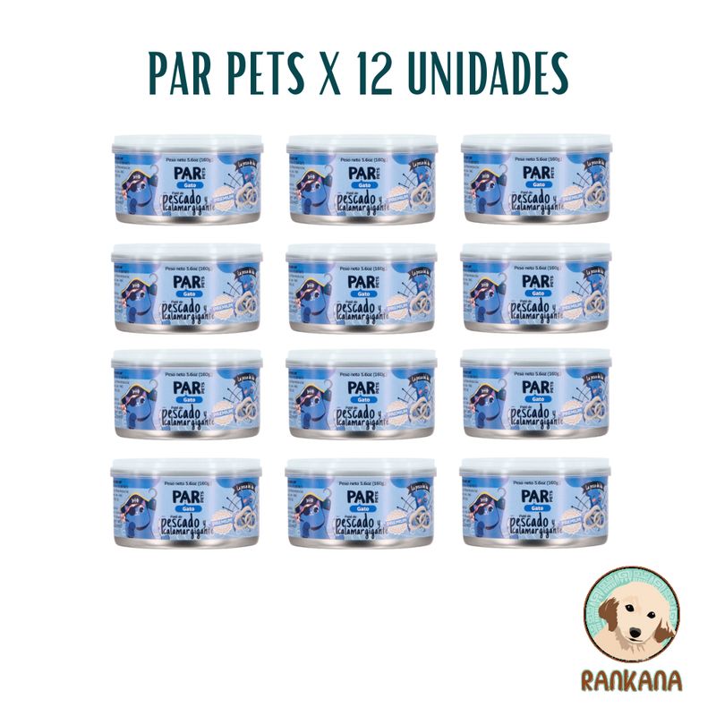 GENERICO - ALIMENTO HÚMEDO PAR PETS X 160 GR PESCADO Y CG / 12 UNIDADES