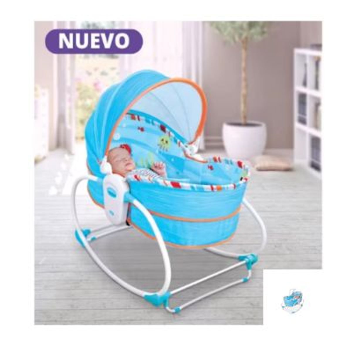 GENERICO - Mecedora Multifuncional 5 en 1 Azul