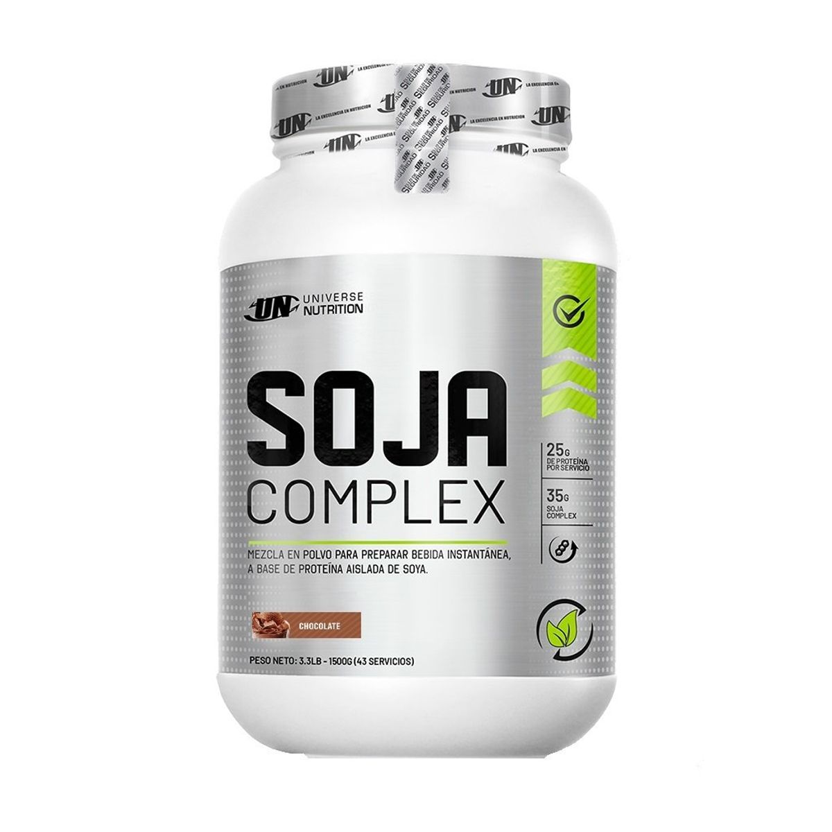 UNIVERSE NUTRITION - Soja Complex 1.5 kg UN - Cookies Proteína de Soya