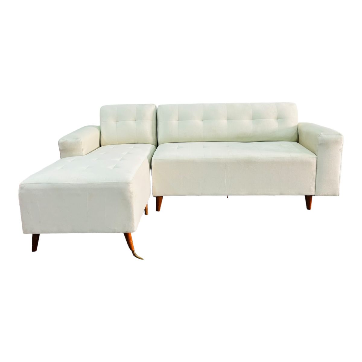 AMOBLART - Sillón Libano 2 piezas  + 4 cojines - Ivory