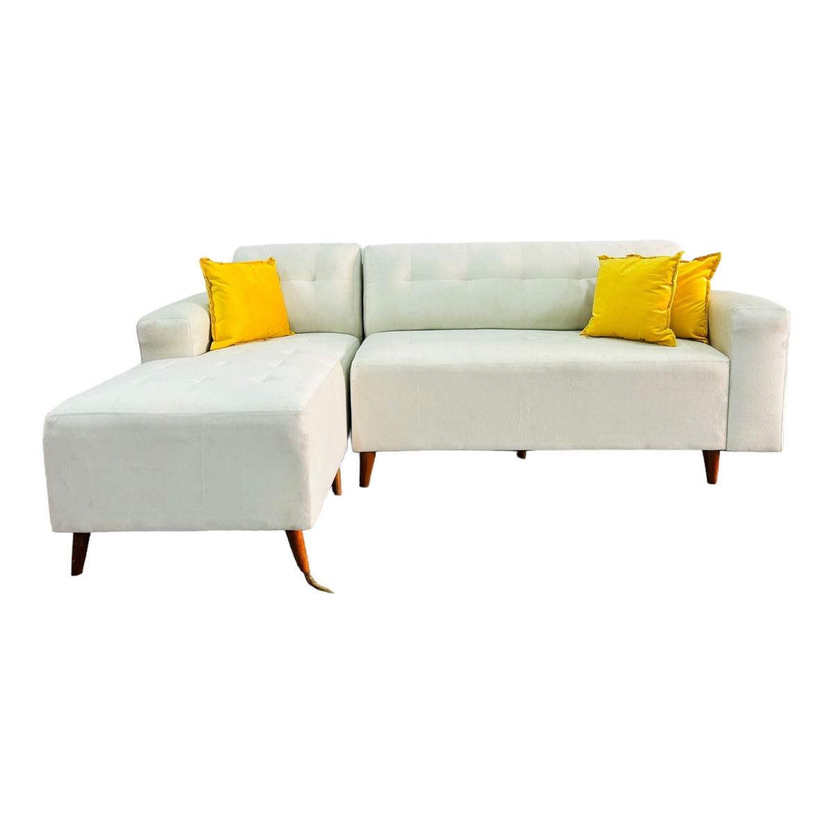 AMOBLART - Sillón Libano 2 piezas  + 4 cojines - Ivory