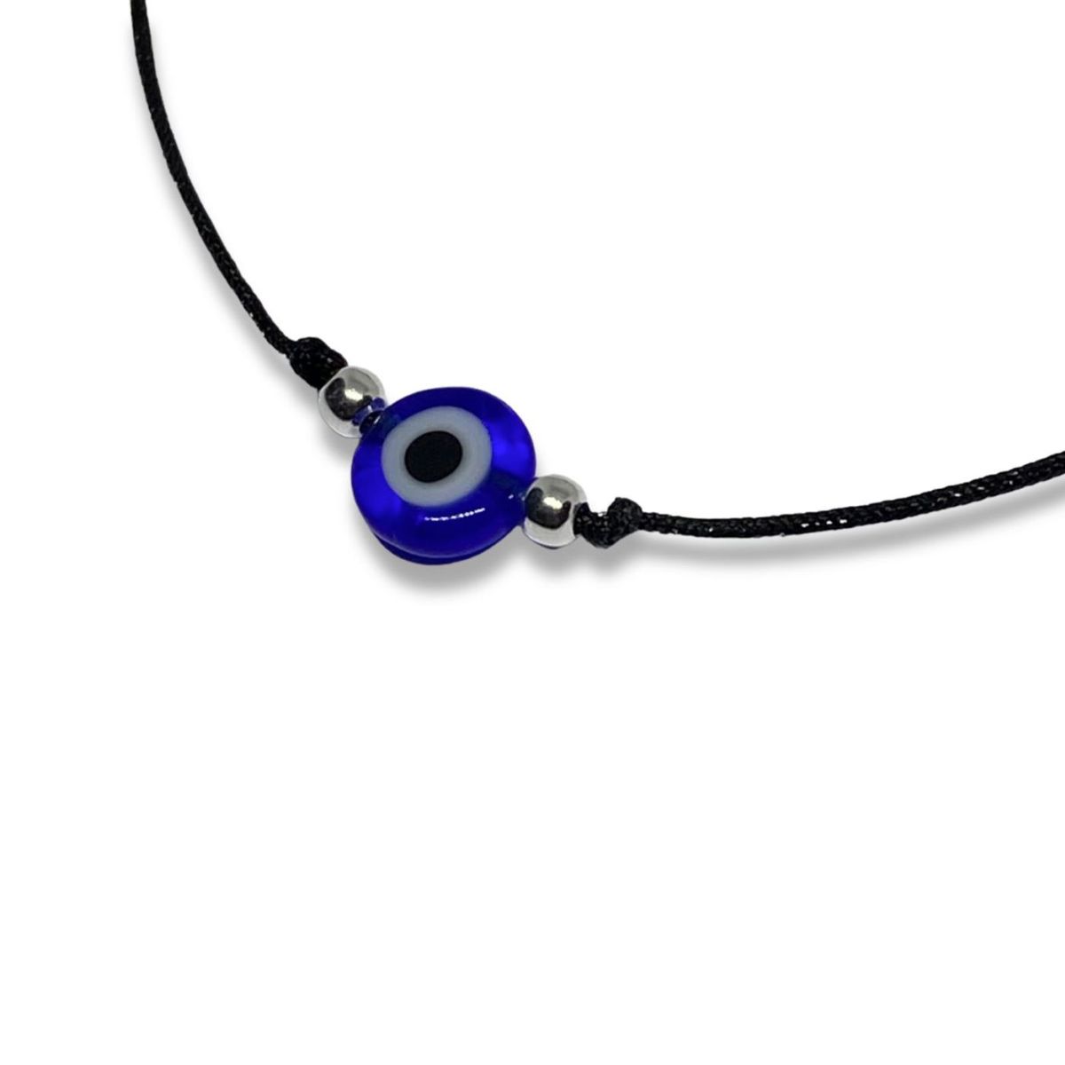 ESPIRAL ROJO - Pulsera Ojo Turco - Hilo y Plata