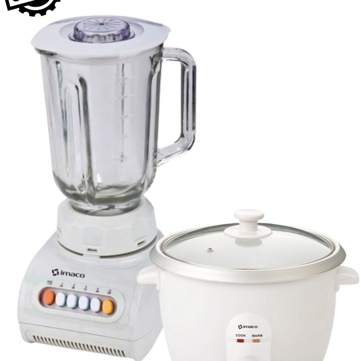 IMACO - COMBO IMACO LICUADORA BL888V + OLLA ARROCERA RC006 - BLANCO