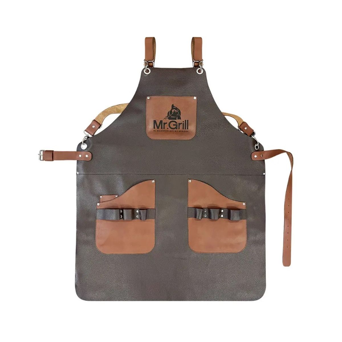 MR GRILL - Mandil Parrillero Cuero Toro Belmont Café