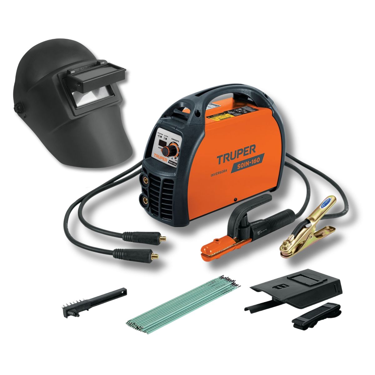 TRUPER - Combo soldadora inversora 160 A + mascara de soldar Truper