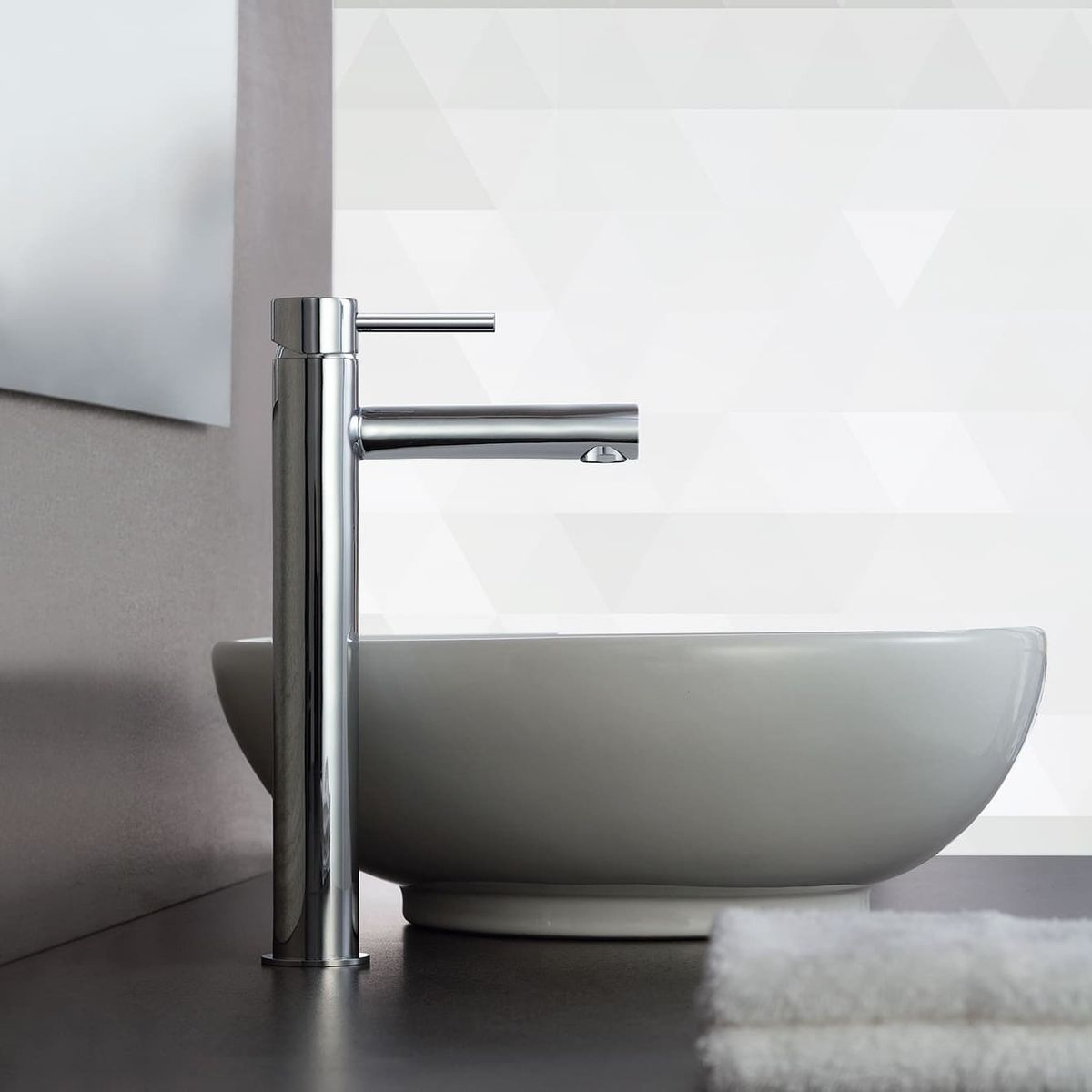 VAINSA - Monocomando para lavatorio alta Lever hecho en bronce Vainsa