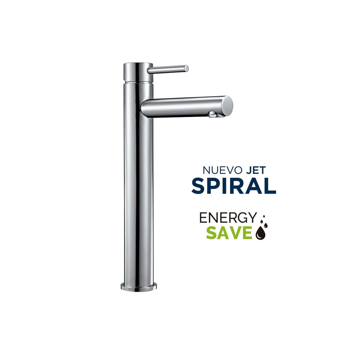 VAINSA - Monocomando para lavatorio alta Lever hecho en bronce Vainsa