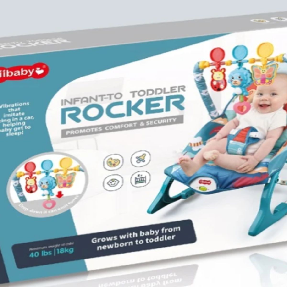 GENERICO - Silla Mecedora Musical para Bebe