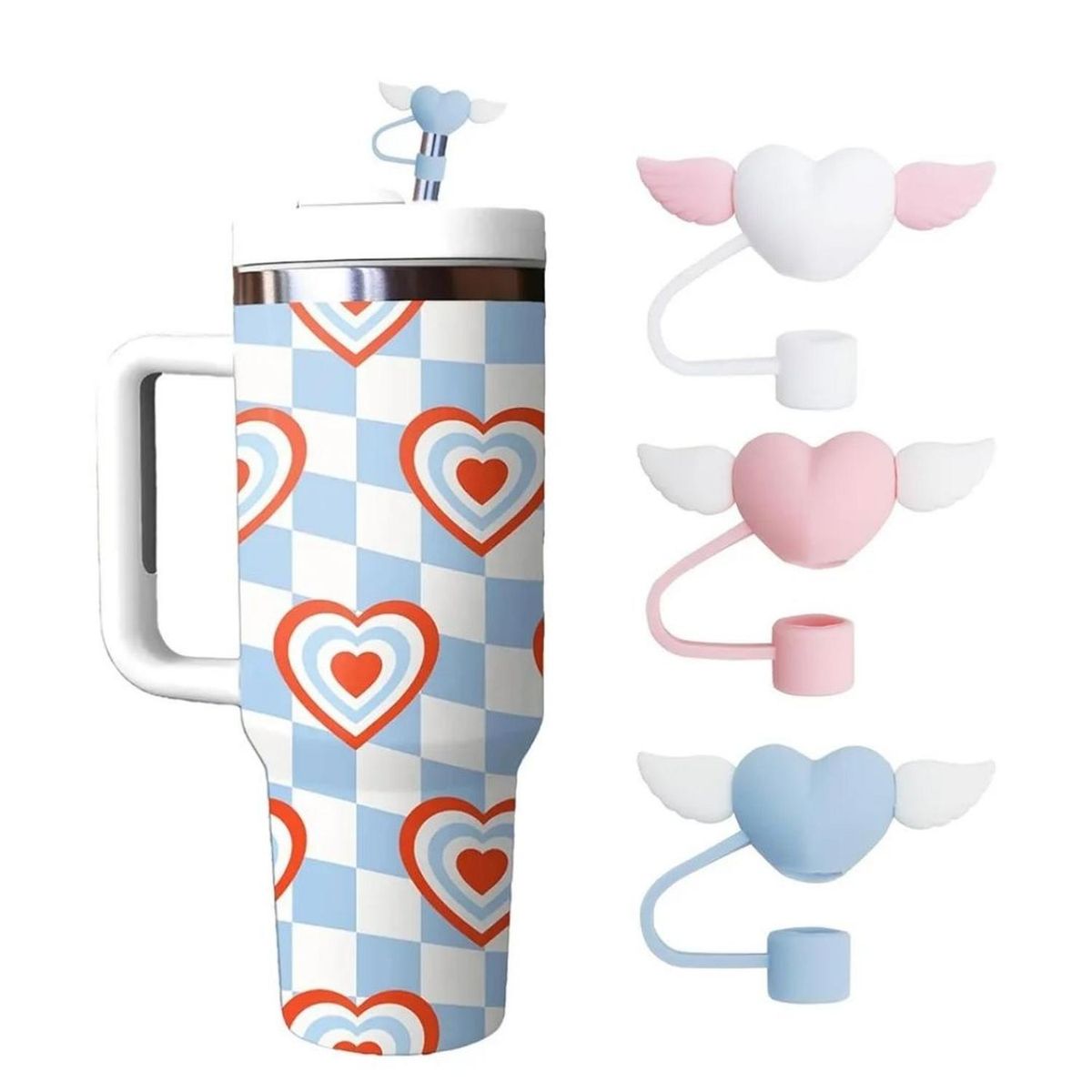 GENERICO - Accesorio Tumblr Cubre pajita o caña de 10mm - Setx3