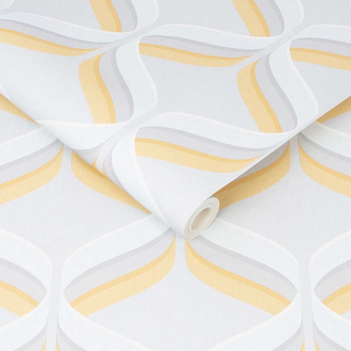 MULTITOP - Papel Tapiz Fresca Retro Ogee 052X10 Mts Ochre