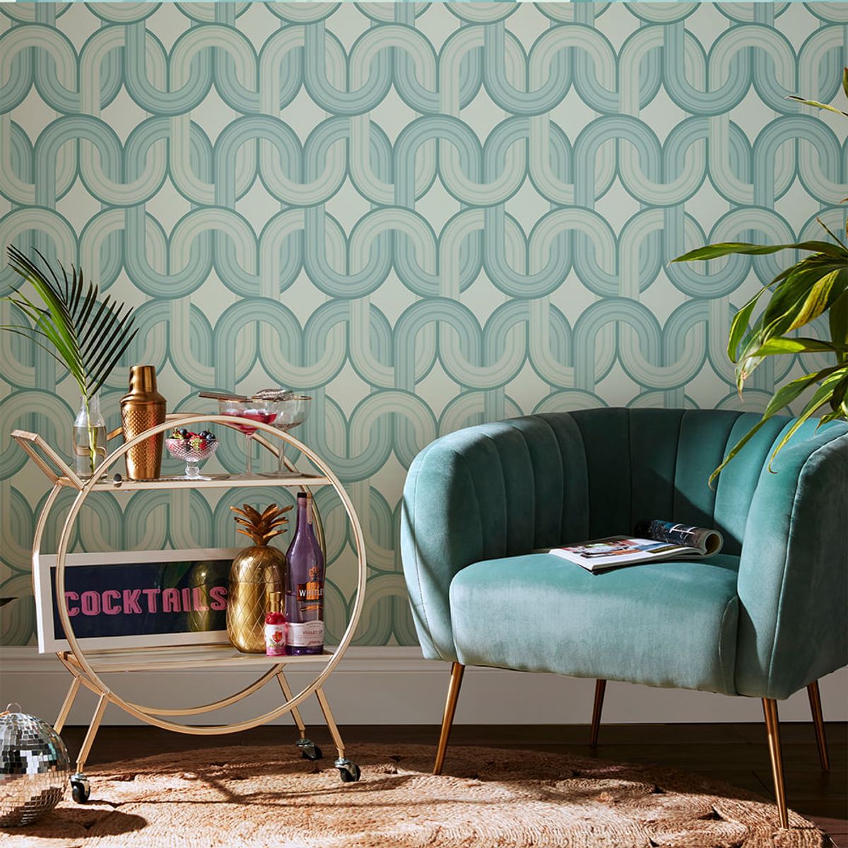 MULTITOP - Papel Tapiz Envy In The Loop 052X10 Mts Blue Horizon
