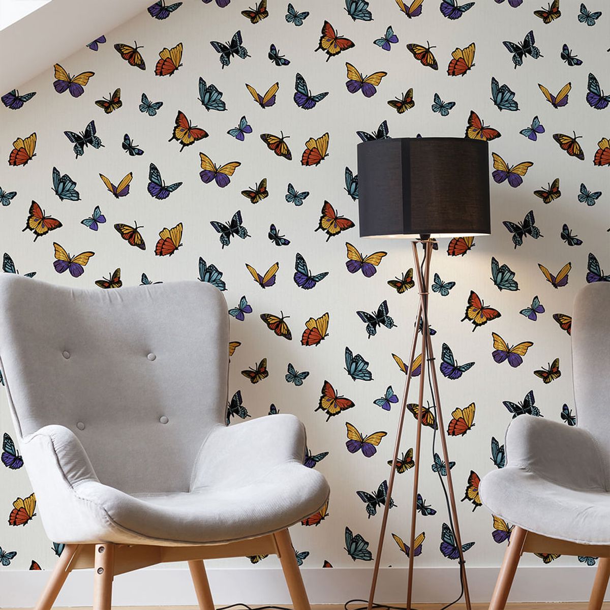 MULTITOP - Papel Tapiz Fashionista Flutterby 052X10 Mts Multi