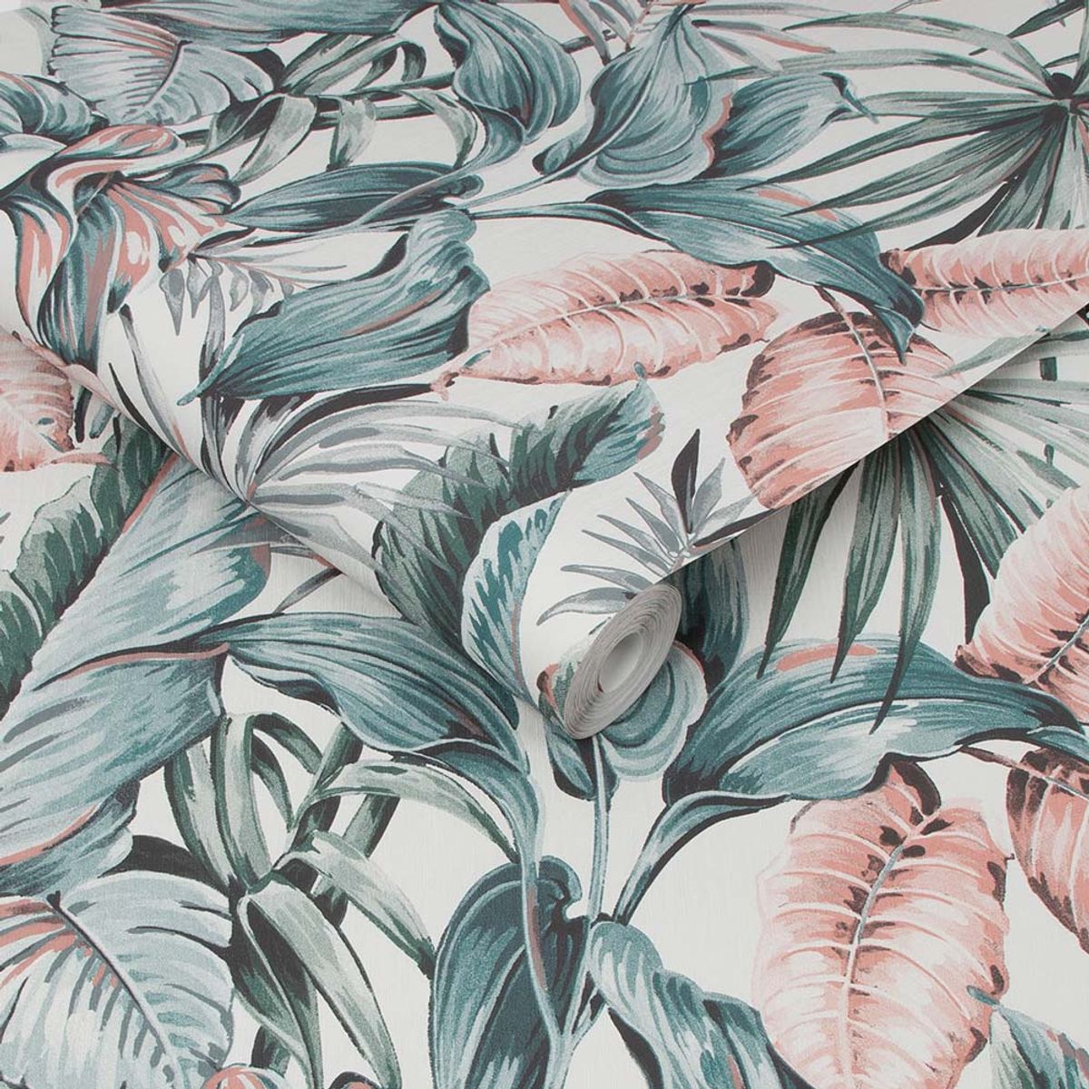 MULTITOP - Papel Tapiz Paradise Leaves Exotique 052X10 Mts Light Grey