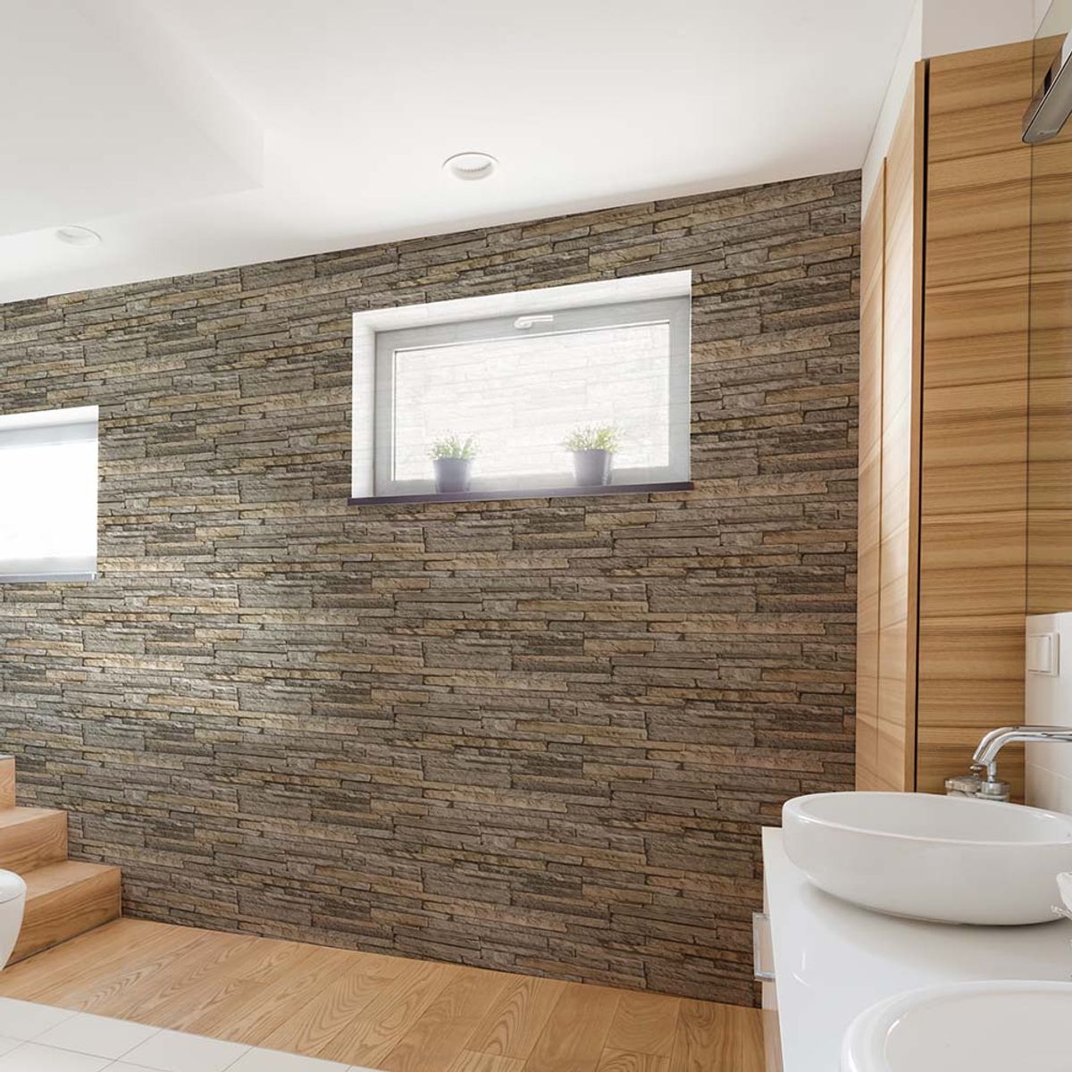 MULTITOP - Papel Tapiz Oasis Ledgestone 052X10 Mts Grey