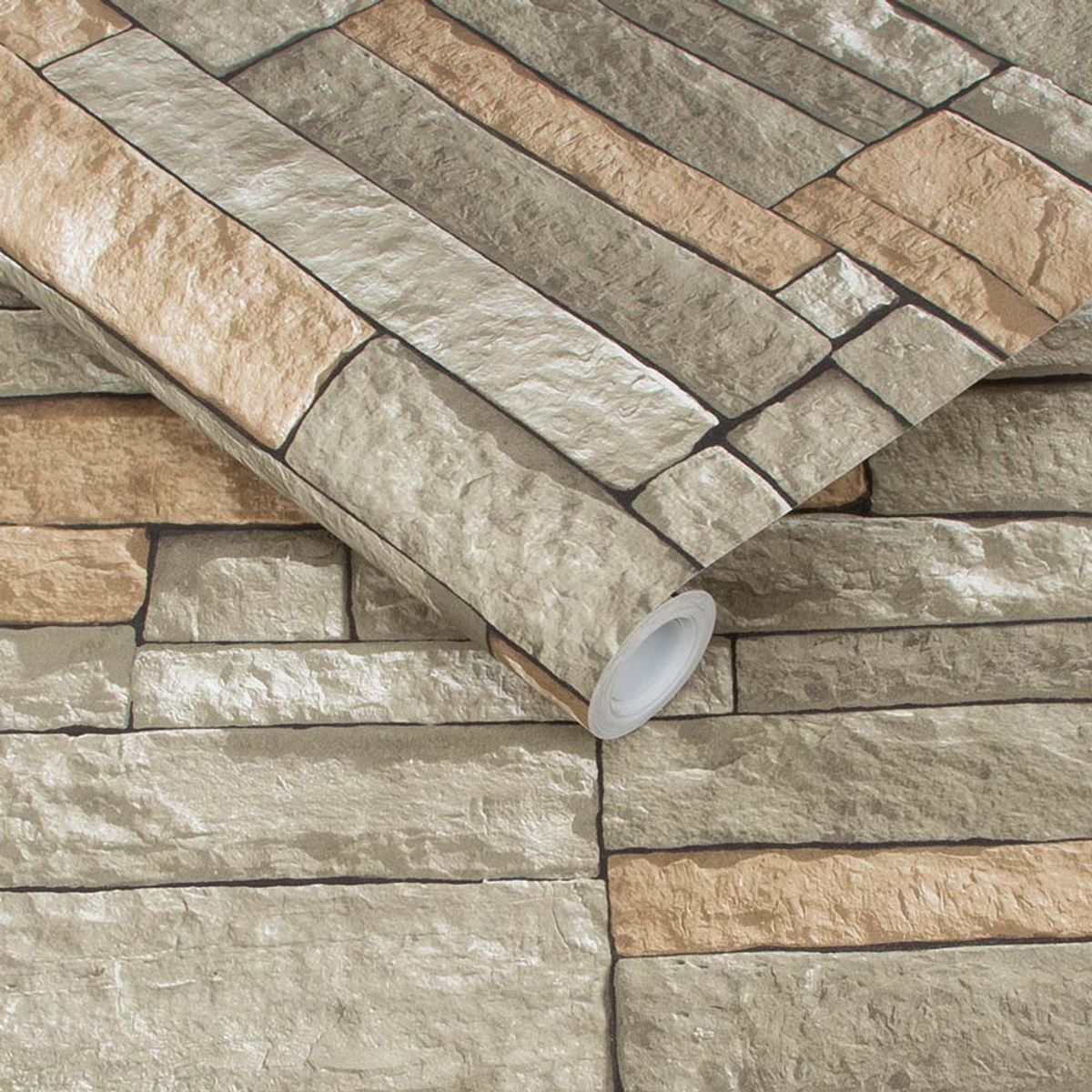 MULTITOP - Papel Tapiz Oasis Ledgestone 052X10 Mts Grey