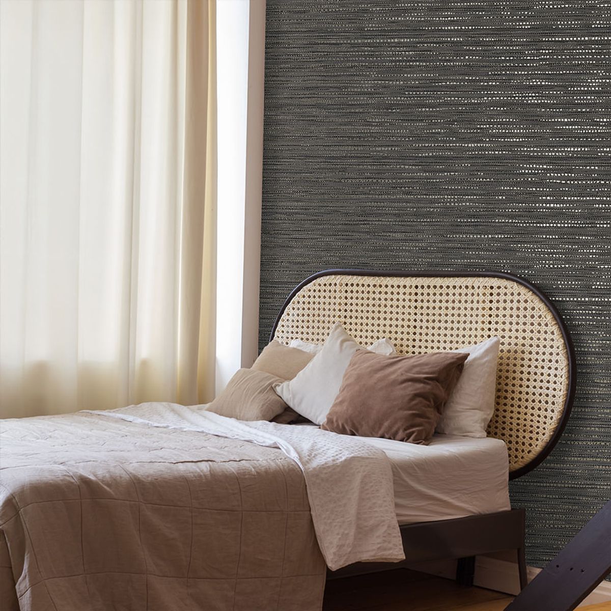 MULTITOP - Papel Tapiz Tactile Chunky Weave 052X10 Mts Charcoal